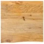 Solid mango wood natural edge table top 80x80x2.5 cm by , Table tops - Ref: Foro24-370458, Price: 84,85 €, Discount: %