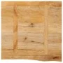 Solid mango wood natural edge table top 80x80x2.5 cm by , Table tops - Ref: Foro24-370458, Price: 84,85 €, Discount: %