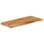 Solid mango wood natural edge table top 80x20x3.8 cm by , Table tops - Ref: Foro24-370466, Price: 30,75 €, Discount: %