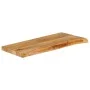 Solid mango wood natural edge table top 90x30x3.8 cm by , Table tops - Ref: Foro24-370479, Price: 49,99 €, Discount: %