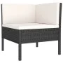 3-piece garden furniture set and black synthetic rattan cushions by vidaXL, Garden sets - Ref: Foro24-310186, Price: 205,10 €...