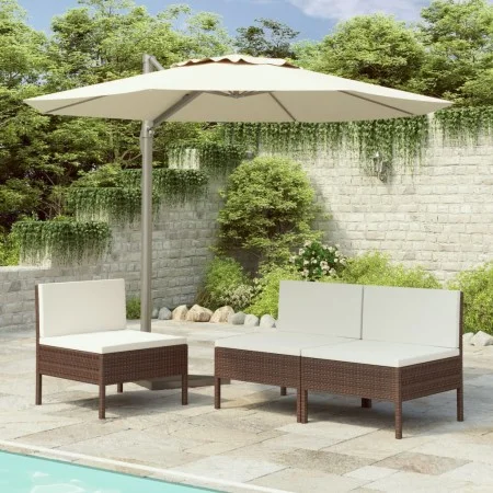 Garden chairs 2 units with brown synthetic rattan cushions by vidaXL, Garden chairs - Ref: Foro24-310189, Price: 207,33 €, Di...
