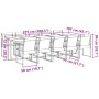 11-teiliges Gartensitzgruppen-Set aus schwarzem Textilene von , Gartensets - Ref: Foro24-3295121, Preis: 601,61 €, Rabatt: %