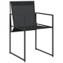 Gartenspeiseset, 9-teilig, in Schwarz mit Textilene-Gewebe. von , Gartensets - Ref: Foro24-3295123, Preis: 335,42 €, Rabatt: %