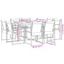 Gartenspeiseset, 9-teilig, in Schwarz mit Textilene-Gewebe. von , Gartensets - Ref: Foro24-3295123, Preis: 340,25 €, Rabatt: %