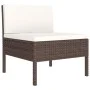 Garden chairs 2 units with brown synthetic rattan cushions by vidaXL, Garden chairs - Ref: Foro24-310189, Price: 207,33 €, Di...