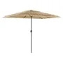 Garden umbrella with brown steel pole 300x200x250 cm by , Umbrellas - Ref: Foro24-4005093, Price: 127,66 €, Discount: %