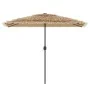 Garden umbrella with brown steel pole 300x200x250 cm by , Umbrellas - Ref: Foro24-4005093, Price: 127,66 €, Discount: %
