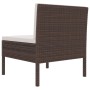 Gartenstühle 2 Einheiten mit braunen synthetischen Rattankissen von vidaXL, Gartenstühle - Ref: Foro24-310189, Preis: 209,20 ...