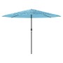 Gartenschirm mit blauem Stahlmast 388x388x248 cm von , Sonnenschirme - Ref: Foro24-4005114, Preis: 128,20 €, Rabatt: %