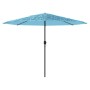 Gartenschirm mit blauem Stahlmast 388x388x248 cm von , Sonnenschirme - Ref: Foro24-4005114, Preis: 128,20 €, Rabatt: %