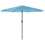 Gartenschirm mit blauem Stahlmast 388x388x248 cm von , Sonnenschirme - Ref: Foro24-4005114, Preis: 128,20 €, Rabatt: %