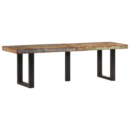 Massive recycelte Holzbank und Stahl 160 cm von , Bänke für Hallen und Lager - Ref: Foro24-4006412, Preis: 136,73 €, Rabatt: %