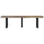 Solid recycled wood and steel bench 160 cm by , Benches for halls and storage - Ref: Foro24-4006412, Price: 136,73 €, Discoun...