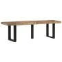 Massive recycelte Holzbank und Stahl 160 cm von , Bänke für Hallen und Lager - Ref: Foro24-4006412, Preis: 134,69 €, Rabatt: %