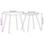 Runde Gartentische, 2 Stück, Stahl, pulverbeschichtet in Schwarz. von , Gartentische - Ref: Foro24-4008112, Preis: 73,29 €, R...
