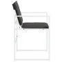 Gartenstühle mit Kissen, 4 Stück, weißer Stahl und Textilene. von , Gartenstühle - Ref: Foro24-4008590, Preis: 116,56 €, Raba...