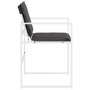 Gartenstühle mit Kissen, 4 Stück, weißer Stahl und Textilene. von , Gartenstühle - Ref: Foro24-4008590, Preis: 159,43 €, Raba...