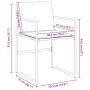 Gartenstühle mit Kissen, 4 Stück, weißer Stahl und Textilene. von , Gartenstühle - Ref: Foro24-4008590, Preis: 116,56 €, Raba...