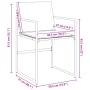 Gartenstühle mit Kissen, 4 Stück, weißer Stahl und Textilene. von , Gartenstühle - Ref: Foro24-4008590, Preis: 159,43 €, Raba...