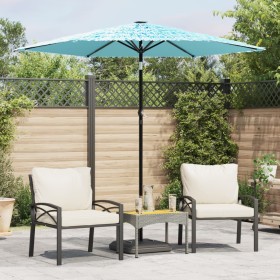 Gartenschirm mit blauem Stahlmast 223x223x213 cm von , Sonnenschirme - Ref: Foro24-4005098, Preis: 72,50 €, Rabatt: %