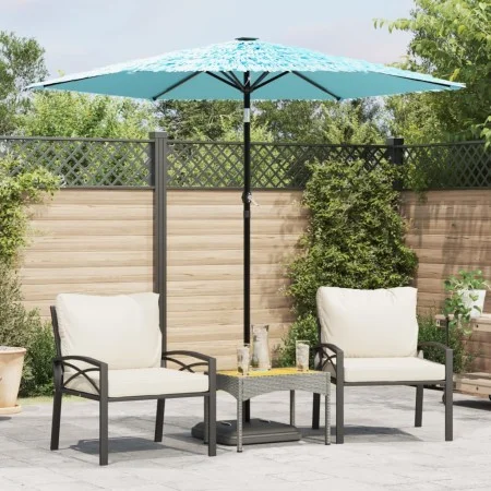 Gartenschirm mit blauem Stahlmast 223x223x213 cm von , Sonnenschirme - Ref: Foro24-4005098, Preis: 80,04 €, Rabatt: %