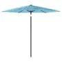 Gartenschirm mit blauem Stahlmast 223x223x213 cm von , Sonnenschirme - Ref: Foro24-4005098, Preis: 80,04 €, Rabatt: %