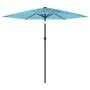 Gartenschirm mit blauem Stahlmast 223x223x213 cm von , Sonnenschirme - Ref: Foro24-4005098, Preis: 80,04 €, Rabatt: %
