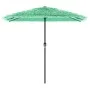 Sombrilla de jardín con poste de acero verde 248x248x248 cm de , Sombrillas - Ref: Foro24-4005091, Precio: 109,01 €, Descuent...
