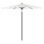 Garden umbrella with white steel pole 223x223x213 cm by , Umbrellas - Ref: Foro24-4005100, Price: 76,87 €, Discount: %