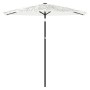 Garden umbrella with white steel pole 223x223x213 cm by , Umbrellas - Ref: Foro24-4005100, Price: 68,68 €, Discount: %