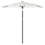 Garden umbrella with white steel pole 223x223x213 cm by , Umbrellas - Ref: Foro24-4005100, Price: 76,87 €, Discount: %