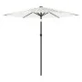 Garden umbrella with white steel pole 223x223x213 cm by , Umbrellas - Ref: Foro24-4005100, Price: 76,87 €, Discount: %