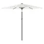 Garden umbrella with white steel pole 223x223x213 cm by , Umbrellas - Ref: Foro24-4005100, Price: 76,87 €, Discount: %