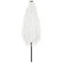 Garden umbrella with white steel pole 223x223x213 cm by , Umbrellas - Ref: Foro24-4005100, Price: 76,87 €, Discount: %