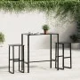 Bar stools 2 units black steel 38x38x80 cm by , Garden chairs - Ref: Foro24-4009265, Price: 124,19 €, Discount: %