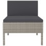 Gartenstühle 3 Einheiten mit grauen synthetischen Rattankissen von vidaXL, Gartenstühle - Ref: Foro24-310192, Preis: 214,06 €...