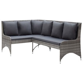 Garden corner sofas 2 pieces gray PE rattan by vidaXL, Outdoor sofas - Ref: Foro24-310223, Price: 328,12 €, Discount: %