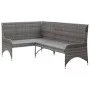 Garden corner sofas 2 pieces gray PE rattan by vidaXL, Outdoor sofas - Ref: Foro24-310223, Price: 339,55 €, Discount: %
