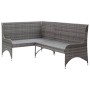 Garten-Ecksofas 2 Stück graues PE-Rattan von vidaXL, Outdoor-Sofas - Ref: Foro24-310223, Preis: 328,12 €, Rabatt: %