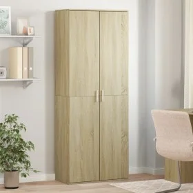 Engineered wood high sideboard in Sonoma oak 70x35x180 cm by , Lockers and storage cabinets - Ref: Foro24-3276660, Price: 180...