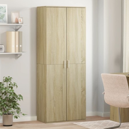 Hoher Schrank aus Sonoma-Eichen-Ingenieurholz 70x35x180 cm. von , Schließfächer und Lagerschränke - Ref: Foro24-3276660, Prei...