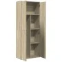 Engineered wood high sideboard in Sonoma oak 70x35x180 cm by , Lockers and storage cabinets - Ref: Foro24-3276660, Price: 180...