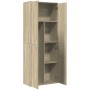 Hoher Schrank aus Sonoma-Eichen-Ingenieurholz 70x35x180 cm. von , Schließfächer und Lagerschränke - Ref: Foro24-3276660, Prei...