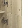 Engineered wood high sideboard in Sonoma oak 70x35x180 cm by , Lockers and storage cabinets - Ref: Foro24-3276660, Price: 180...