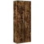 Tall smoked oak engineered wood sideboard 70x35x180 cm by , Lockers and storage cabinets - Ref: Foro24-3276662, Price: 169,33...