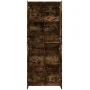 Tall smoked oak engineered wood sideboard 70x35x180 cm by , Lockers and storage cabinets - Ref: Foro24-3276662, Price: 169,33...