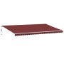 Automatische ausfahrbare Markise in Bordeauxrot, 600x350 cm. von , Markisen - Ref: Foro24-3214996, Preis: 773,13 €, Rabatt: %