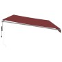 Automatische ausfahrbare Markise in Bordeauxrot, 600x350 cm. von , Markisen - Ref: Foro24-3214996, Preis: 773,13 €, Rabatt: %