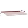 Automatische ausfahrbare Markise in Bordeauxrot, 600x350 cm. von , Markisen - Ref: Foro24-3214996, Preis: 830,44 €, Rabatt: %